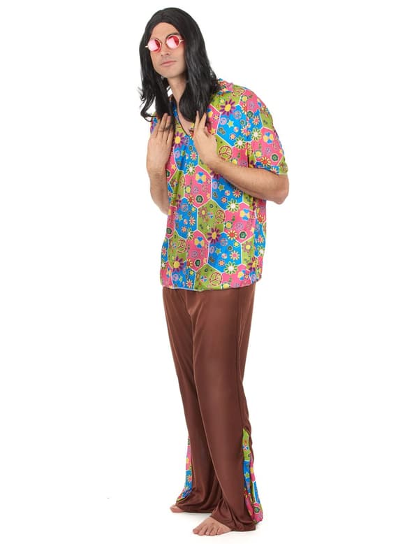 Utslagsbukser for menn i hippiekostyme. Size-One Size (42)