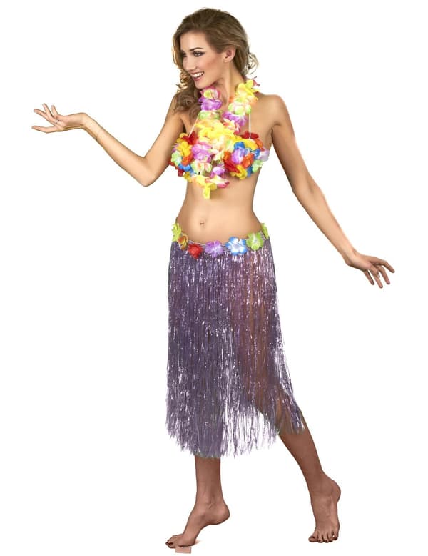 Aikuisten violetti havaijilaishame. Size-One size