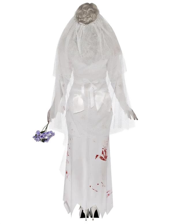 Kostume zombiebrud til kvinder Halloween