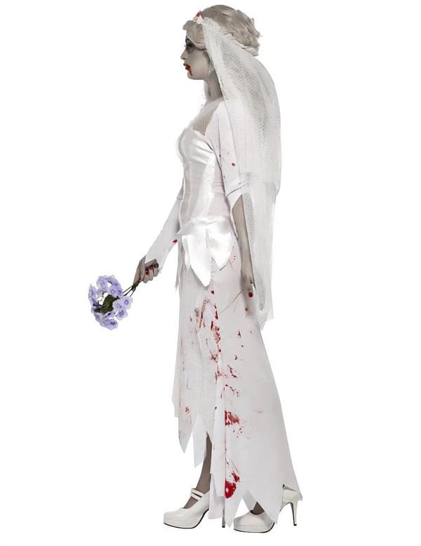 Kostume zombiebrud til kvinder Halloween