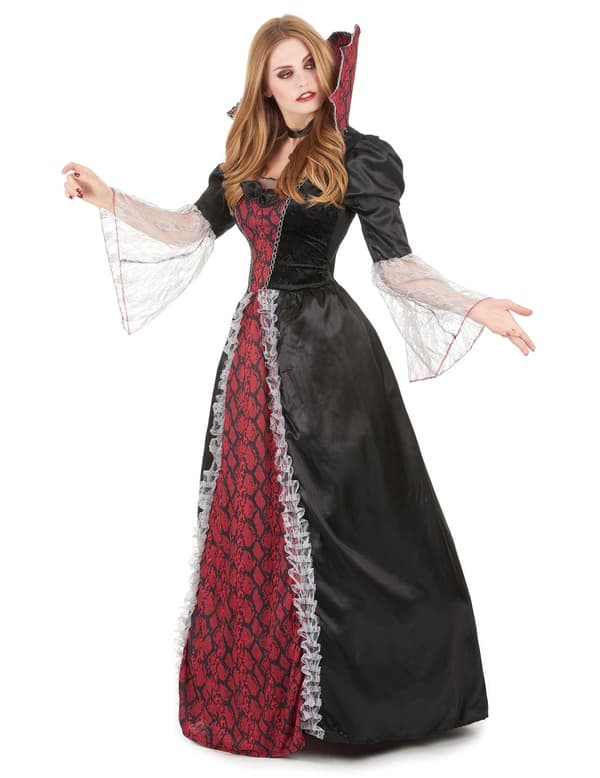 Deluxe barokk vampyrkostyme for kvinner