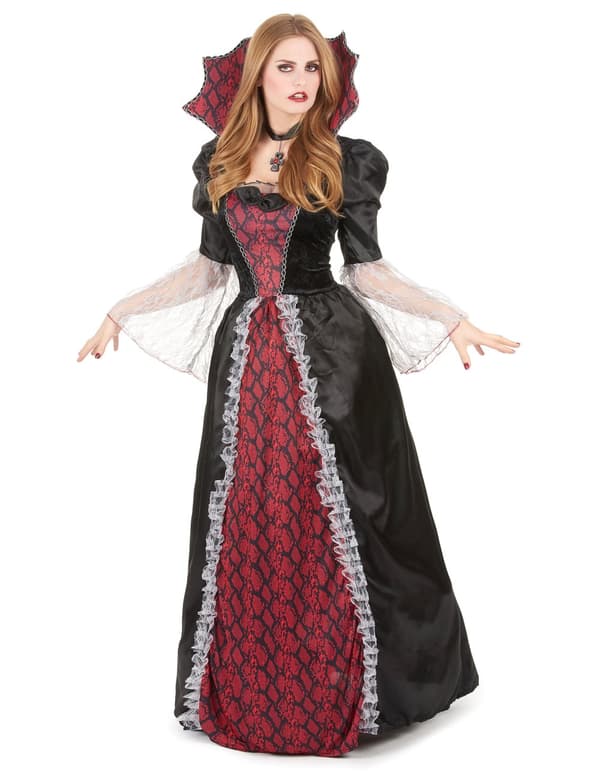 Deluxe barokk vampyrkostyme for kvinner