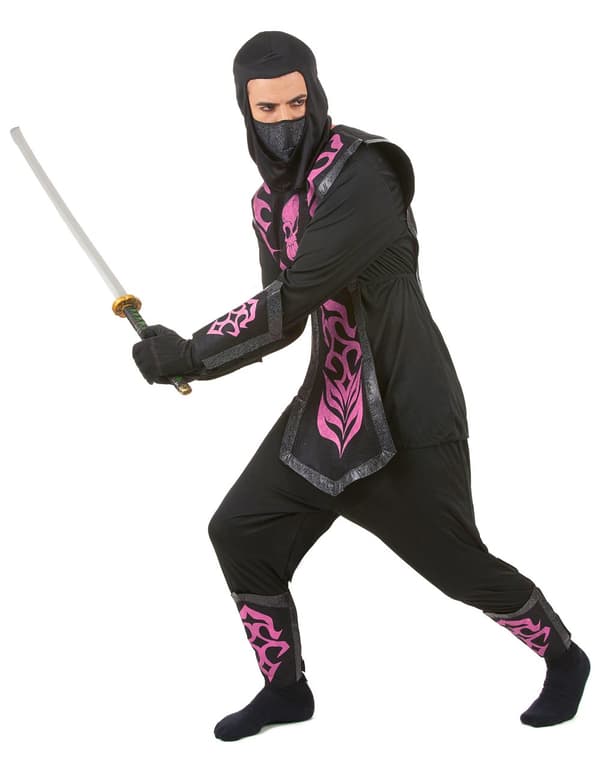 Ninja-kostyme med filteffekt for menn
