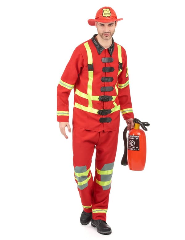 Brandman Maskeraddräkt. Size-One Size (42)