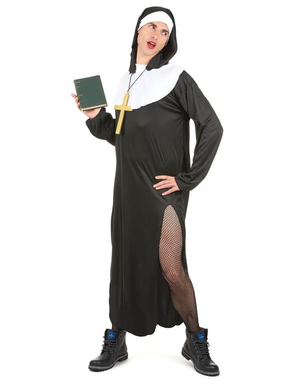 Humoristinen miesten nunnapuku