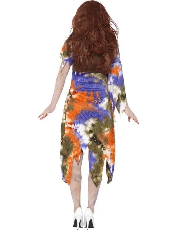 Kostume zombie-hippie til kvinder Halloween