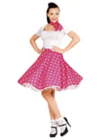 Miniatyrbild 1 av 3: 50-tals kjol rosa med scarf damstorlek. Size-One size