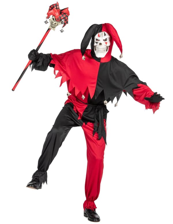 Crazy Joker voksen kostyme