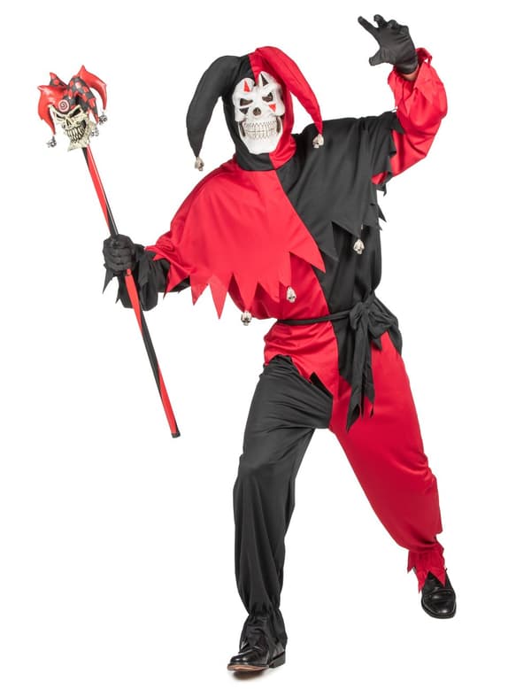 Crazy Joker voksen kostyme