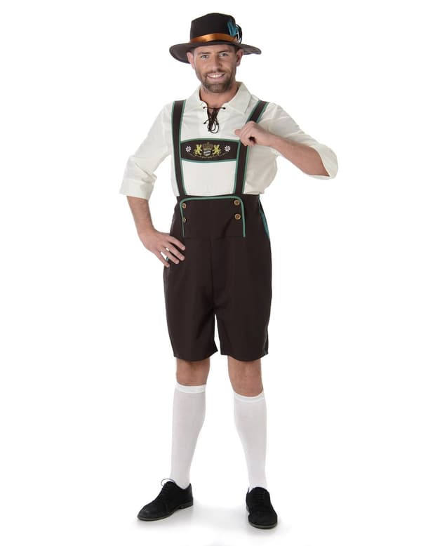 Brun, bayersk kjeledress for menn