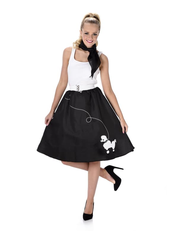 50'er kostume Sort Dame M