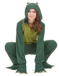 Miniatyrbilde 1 av 2: Froskedress med hette for kvinner. Size-One size