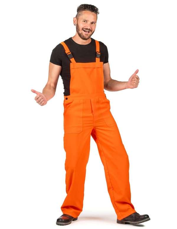 Fluorescerende oransje jumpsuit for voksne