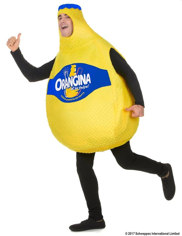 Orangina™ flaskekostyme for voksne. Size-One size