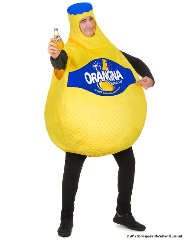 Orangina™ flaskekostyme for voksne. Size-One size