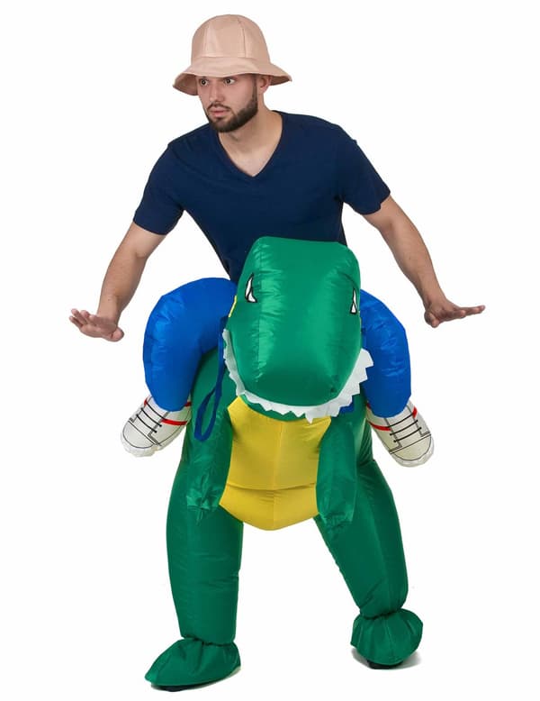 kostyme som dinosaurutforsker for voksne. Size-One size