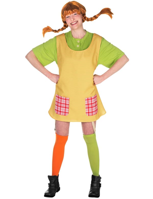 Pippi Langstrømpe™-kostyme for kvinner Large