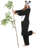 Miniatyrbilde 2 av 2: Panda-kostyme for kvinner. Size-One size