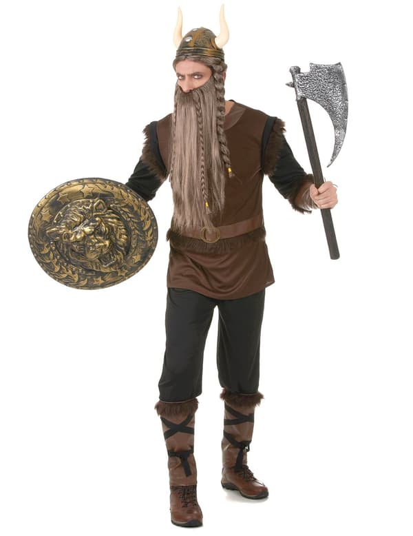 Vikingkostyme i skinneffekt for menn