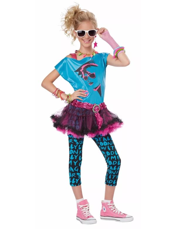 Kostume disco 80'er til kvinder XS (36/38)