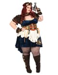 Miniatyrbilde 4 av 8: Retro-futuristisk steampunk-kostyme for kvinne