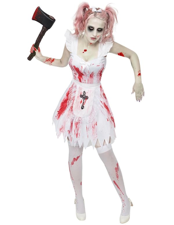 Zombiebrudepikekostyme til Halloween