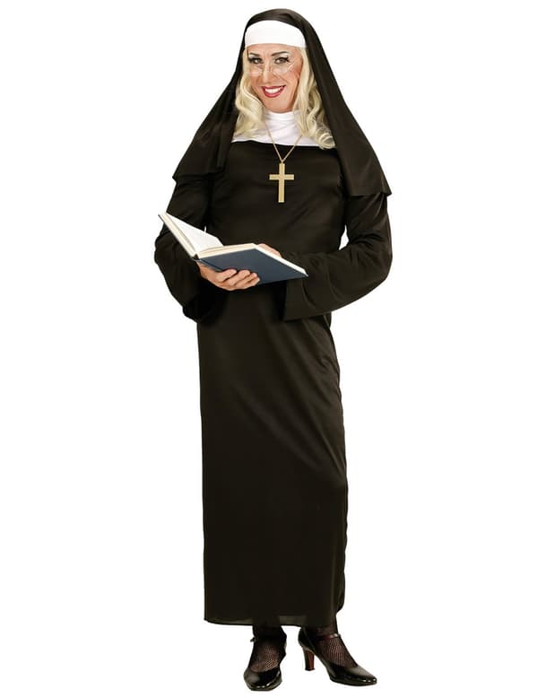 Voksen nonne humoristisk kostyme. Size-XL