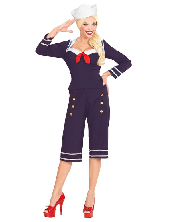 Pin-up tyylinen merimiesasu naiselle