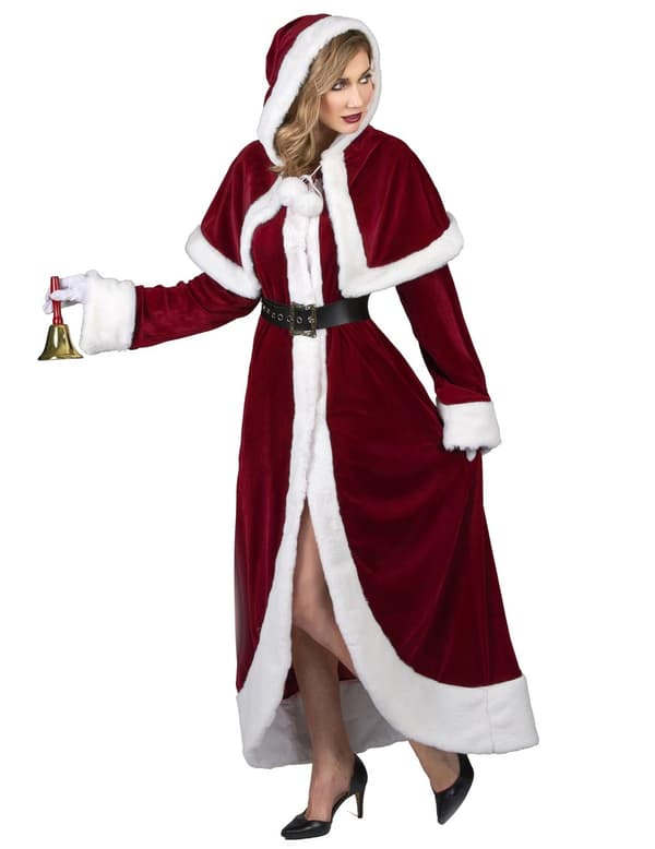 Super Deluxe Mrs. Claus-kostyme for voksne