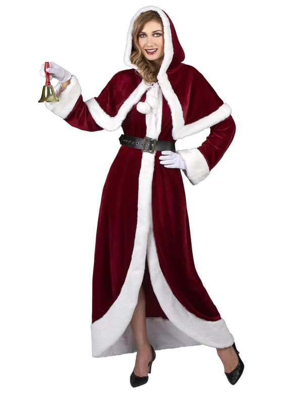 Super Deluxe Mrs. Claus-kostyme for voksne