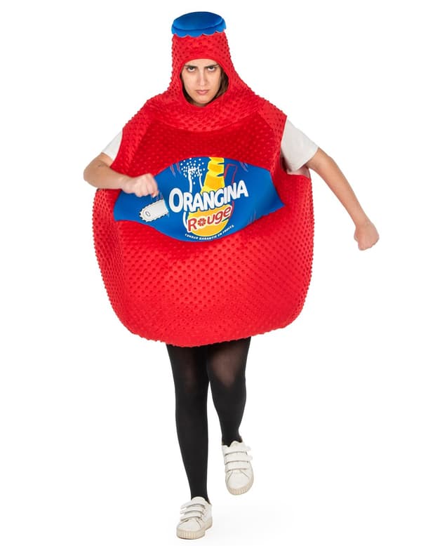 Kostume Orangina™ Rød flaske. Size-One size