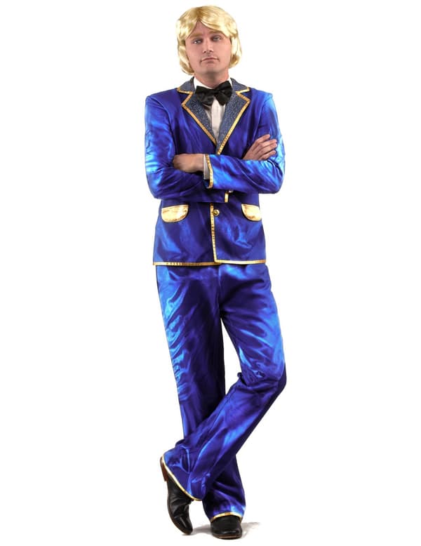 Kostume disco i blå til mænd