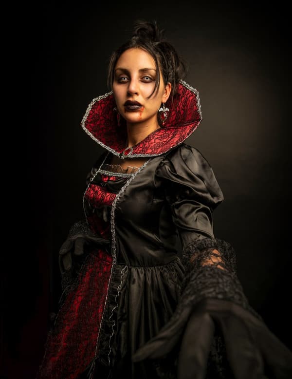 Halloween Barok Vampyr Luksus Kvinde