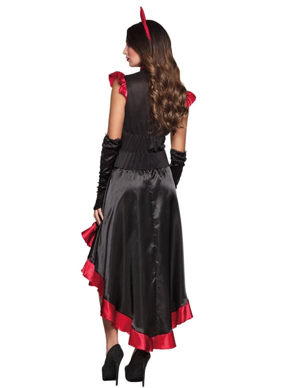 Halloween kvinne gotisk demonkostyme