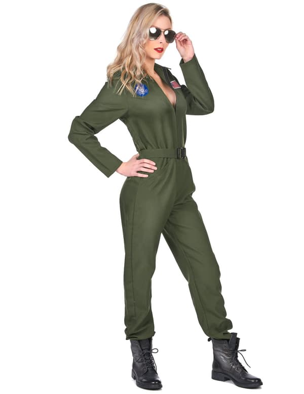 Fly pilot kostume til kvinder