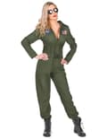 Miniatyrbillede 1 af 6: Fly pilot kostume til kvinder