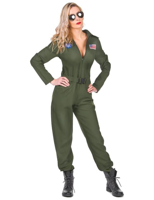 Fly pilot kostume til kvinder