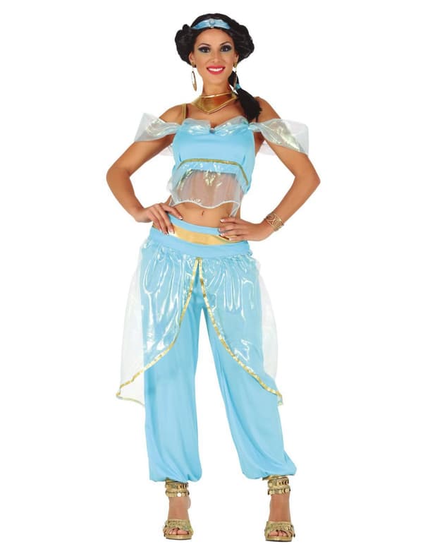 Oriental prinsesse kostume blå kvinde