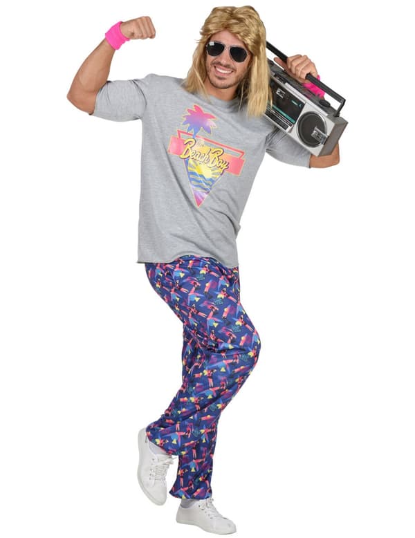 80'er beach boy kostume - mand