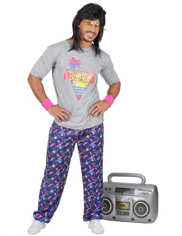 80'er beach boy kostume - mand