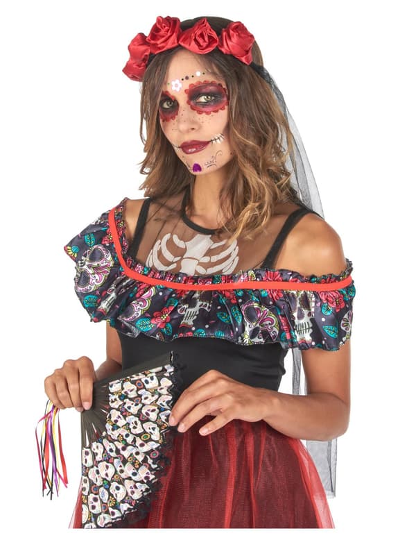 Dia De los muertos kostume kvinde