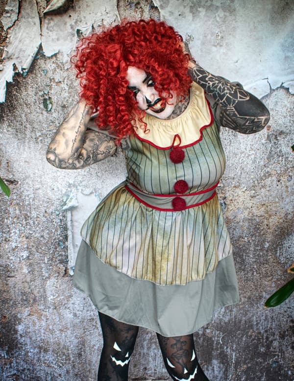 Läbbig clowndräkt dam