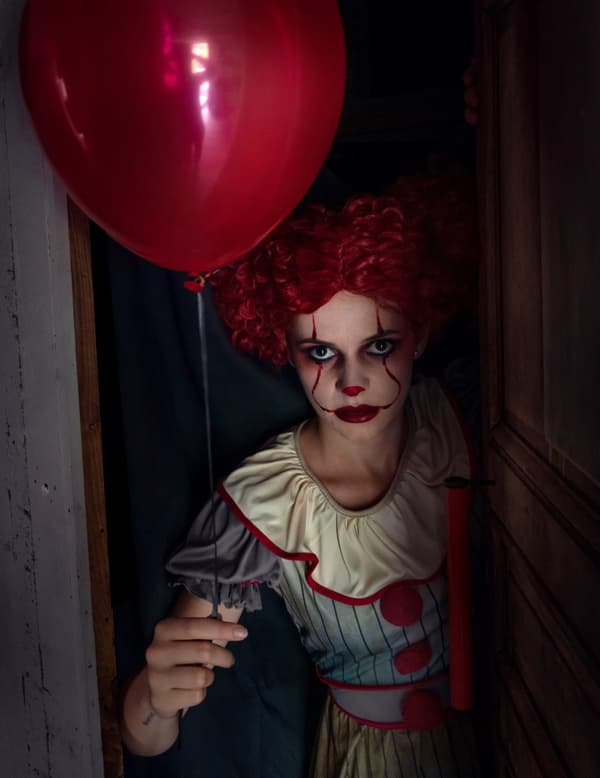 Läbbig clowndräkt dam