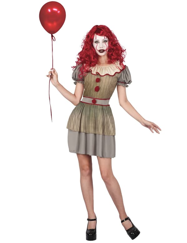 Läbbig clowndräkt dam
