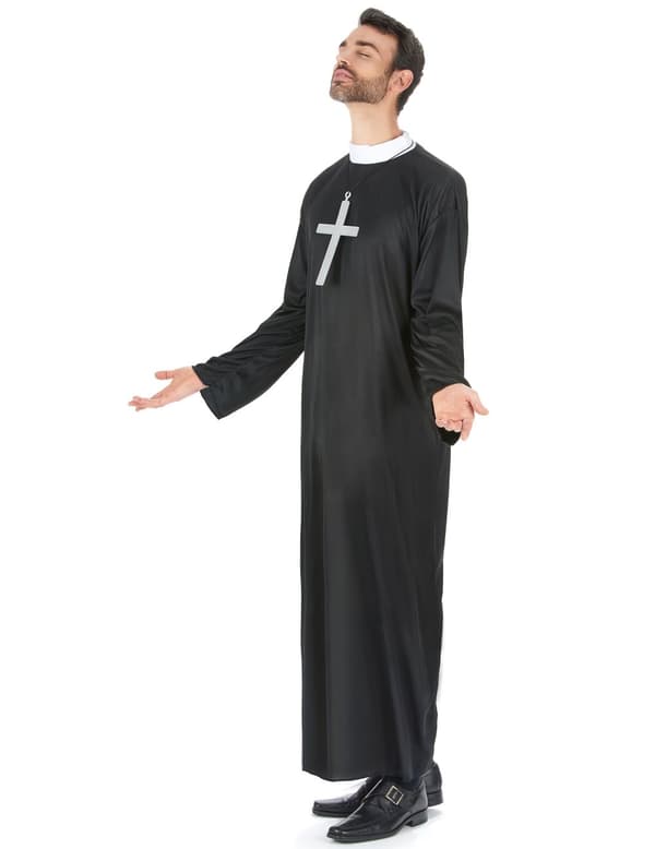 Papin plus-kokoinen naamiaisasu miehelle. Size-XXL