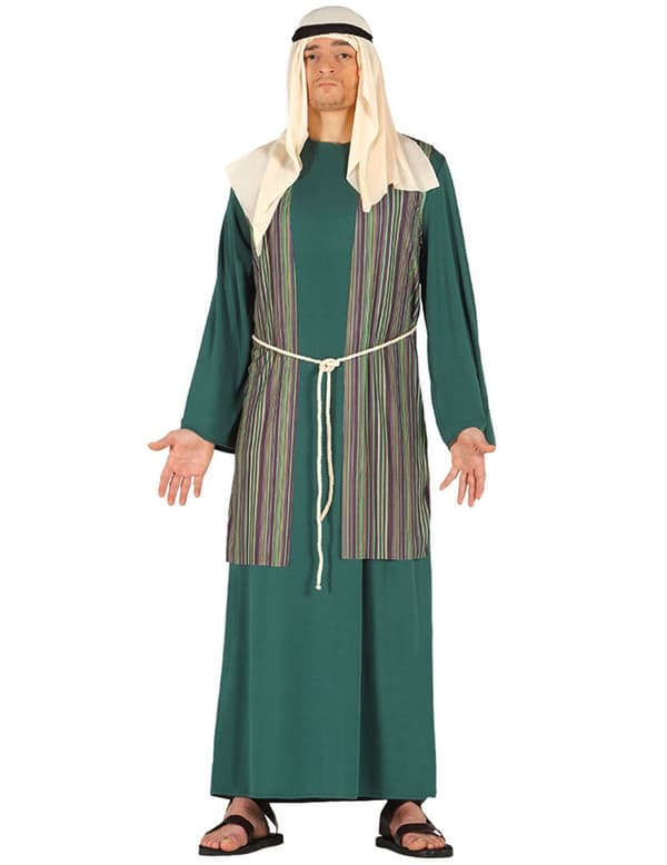Vihreä paimenen naamiaisasu miehelle. Size-L (52-54)