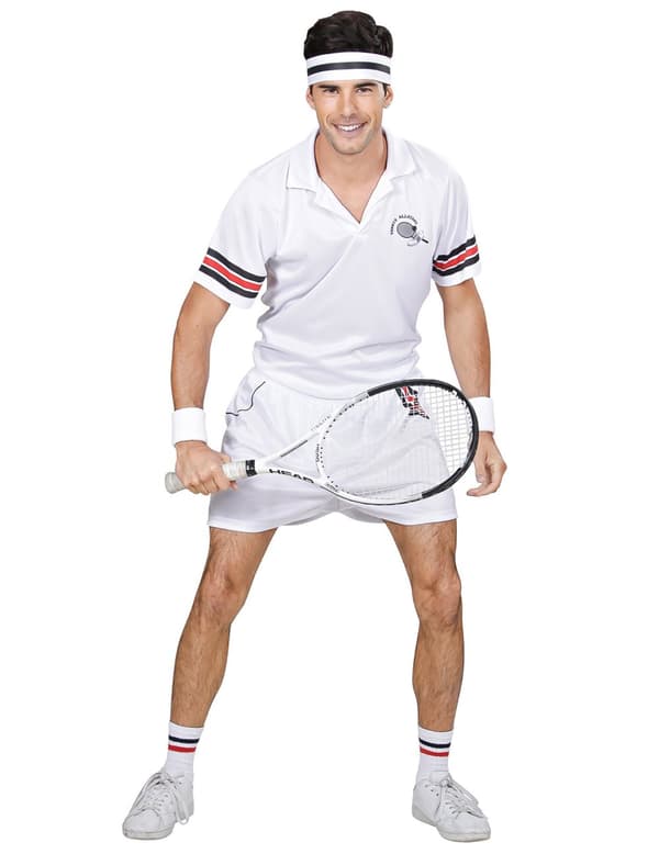 Tennisspiller kostume - voksen