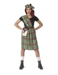 Pikkukuva 1 / 2: Skotlantilaisen vihreä naamiaisasu naiselle. Size-M / L