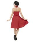 Miniatyrbillede 2 af 8: Rødt rockabilly 50'er kostume - kvinde