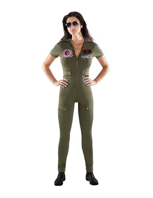 Top Gun™ jumpsuit-kostyme for voksne Medium